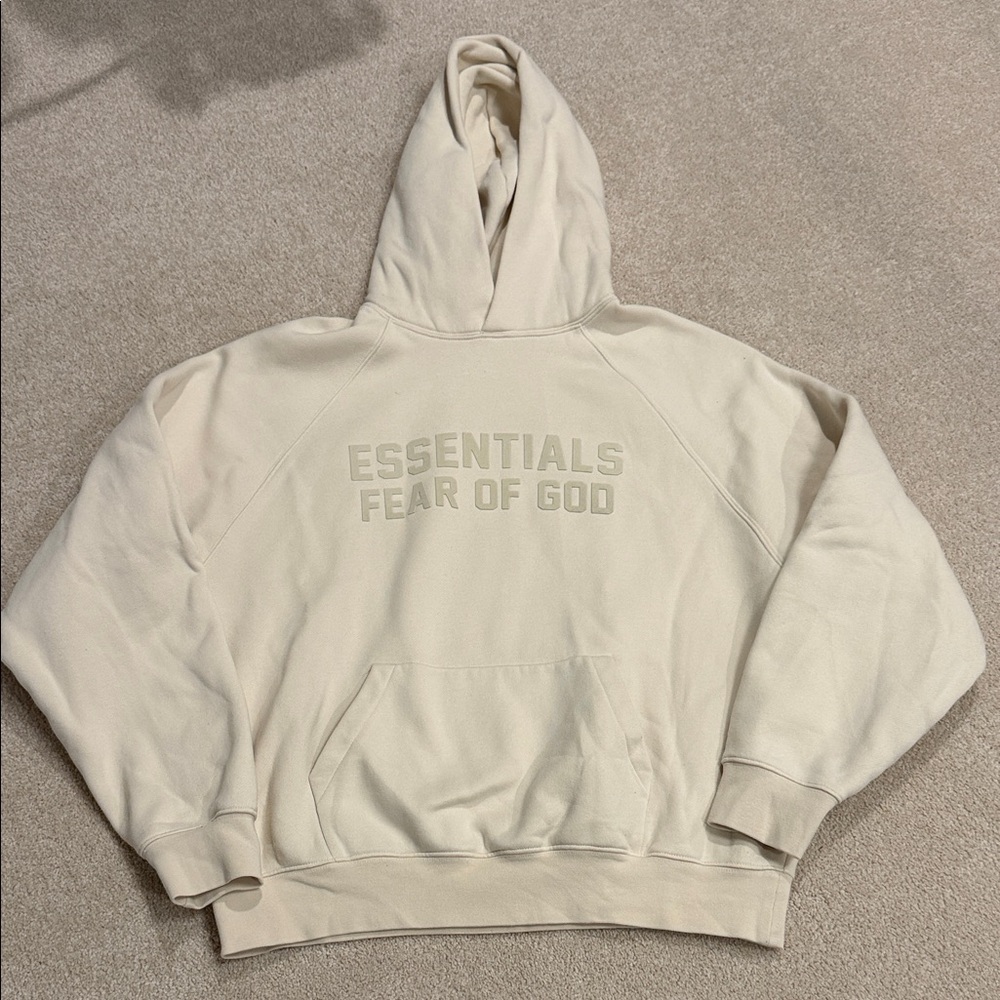 Fear of God Essentials Cream Hoodie